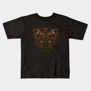 celestial butterfly with sacred geometric design Kids T-Shirt